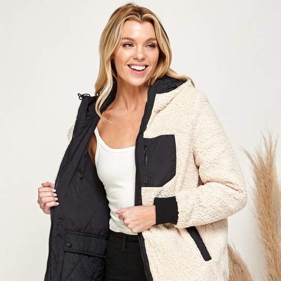 Reversible Shera Jacket, Parka Jacket with Drawstring Detail - Picture 13 of 15